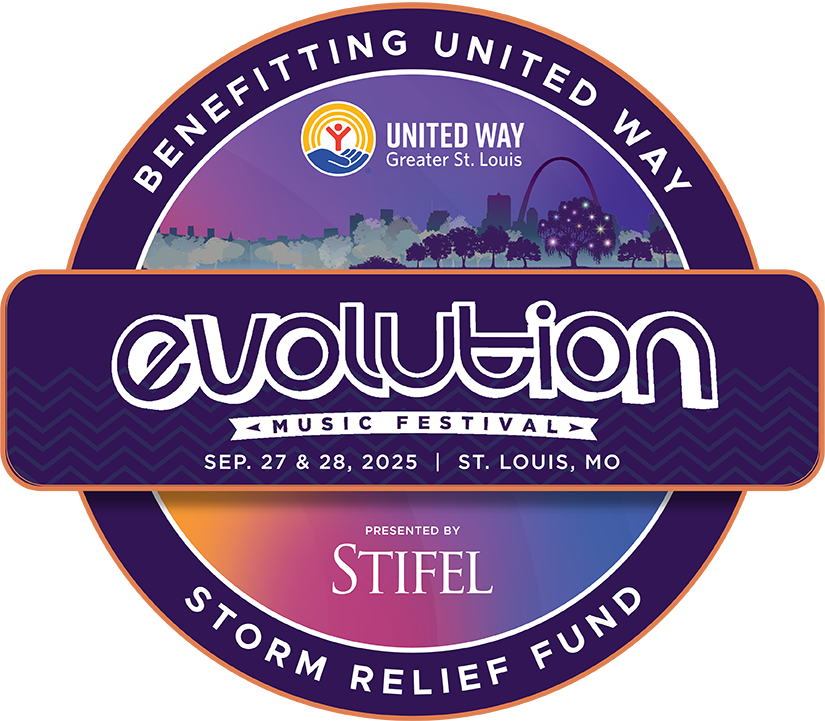 Logo for Evolution Festival, September 27 and 28, Forest Park Saint Louis, MO